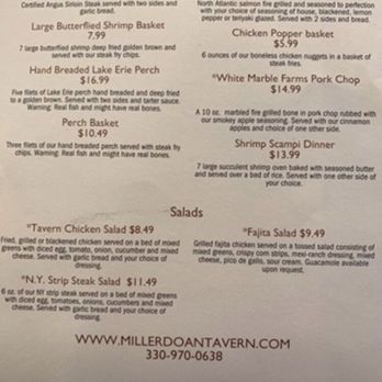 Miller - Doan Tavern - Menu - Beer Bar Near Me - Canal Fulton, Ohio Miller - Doan Tavern - Menu - Beer Bar Near Me - Canal Fulton, Ohio