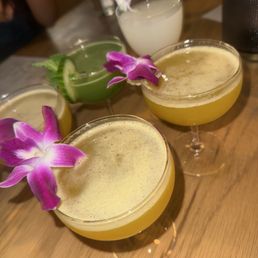 3 pornstars, 1 lychee martine and 1 cucumber drink