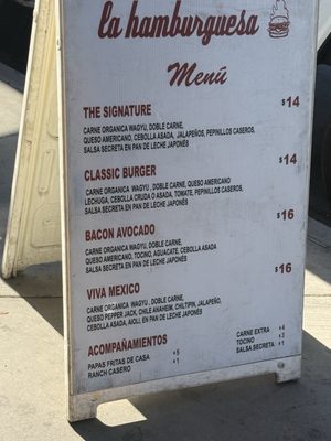 Menu photo 1 La Hamburguesa Phoenix, AZ