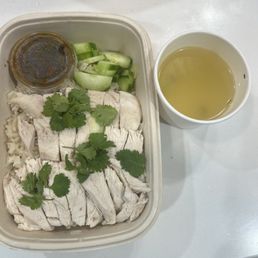 Left - "The Original" & Right - Complimentary Chicken Broth
