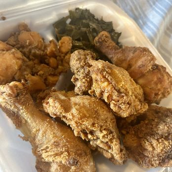 Melba's Soulfood Kitchen - $10 chicken plate with greens and yams - Food Delivery Services Near Me - San Bernardino, California Melba's Soulfood Kitchen - $10 chicken plate with greens and yams - Food Delivery Services Near Me - San Bernardino, California