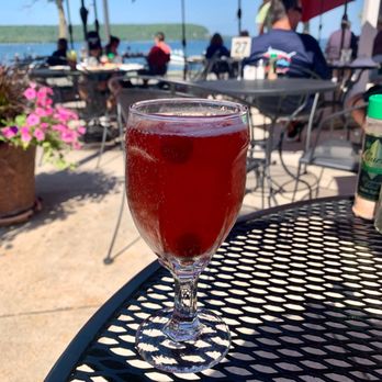Old Post Office Restaurant - Cherry mimosa - Seafood Near Me - Ephraim, Wisconsin