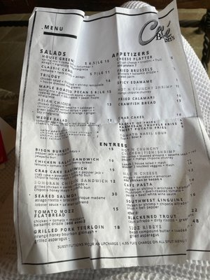 Menu photo 1 Cafe Barron's Longview, TX