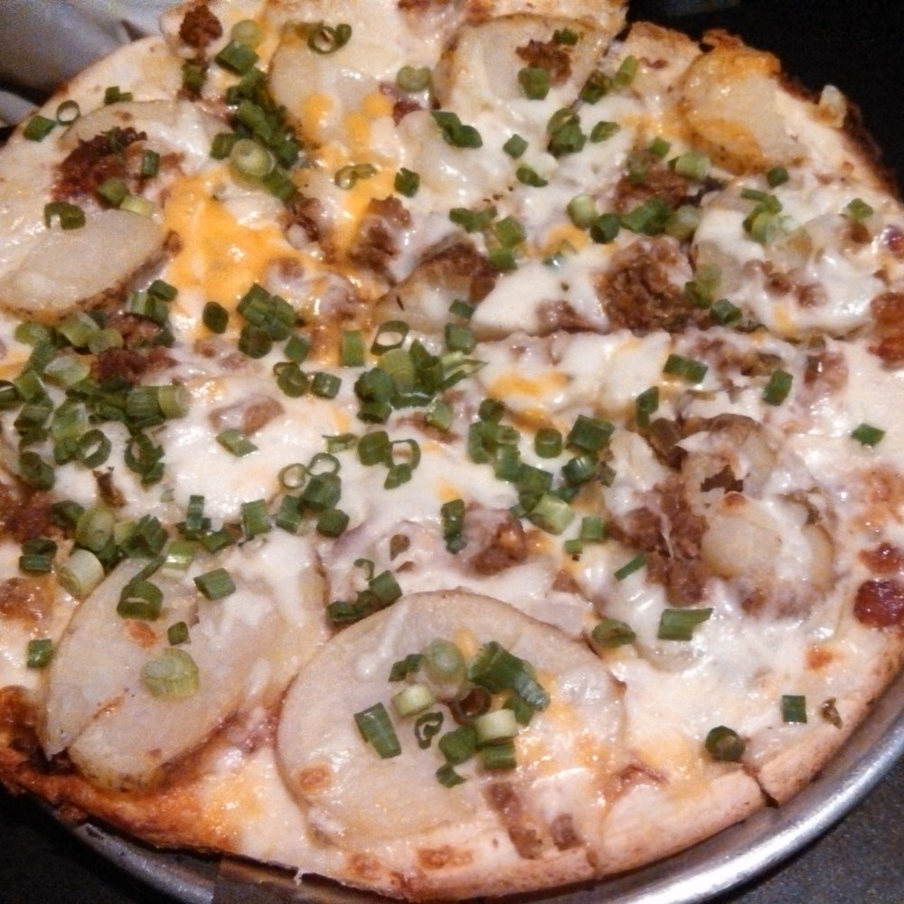 Fong's Pizza - Gluten free loaded baked potato - Pizza Near Me - Des Moines, Iowa Fong's Pizza - Gluten free loaded baked potato - Pizza Near Me - Des Moines, Iowa