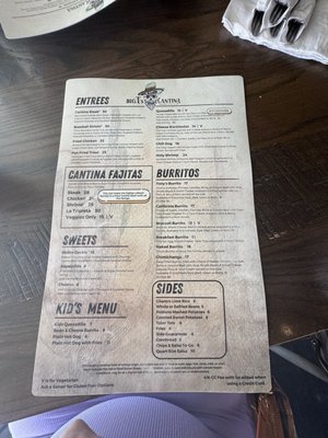 Menu photo 2 Big T's Cantina Boulder City, NV Menu photo 2 Big T's Cantina Boulder City, NV