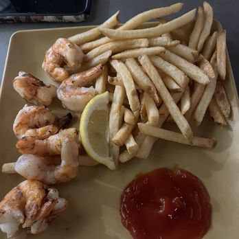 Oceanside Fish Shop - (Grilled) Shrimp and chips - Seafood Near Me - Oceanside, California