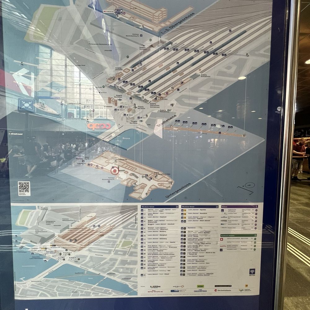 Bahnhof Luzern - Map of the train station - Train Stations Near Me - Luzern, LU