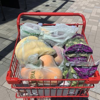 Trader Joe's - Perfectly organized cart for me to bag my own cart! - Grocery Near Me - Boston, Massachusetts