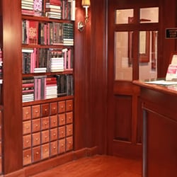 Hull & Appel Family Dentistry - Front desk. The inside decor's a lot of dark wood. Not my style, but it's nice.
