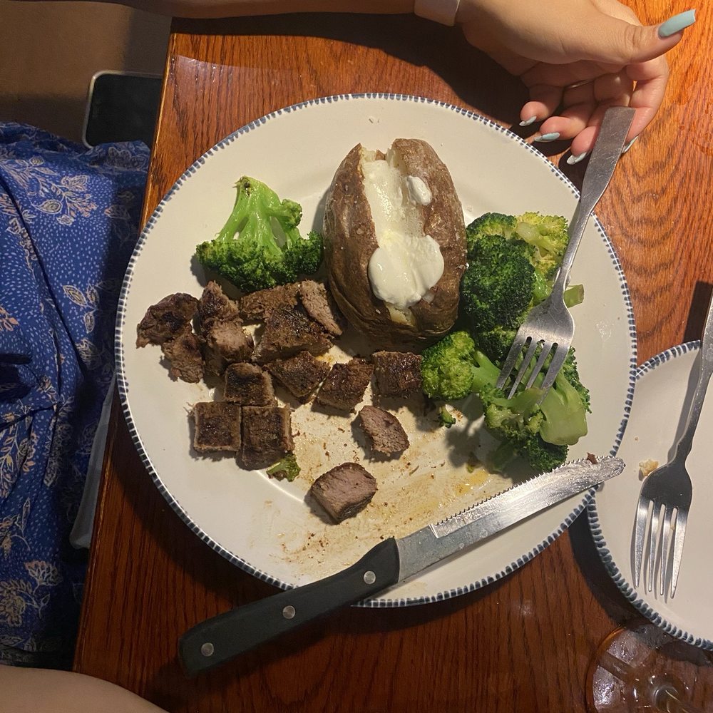 Red Lobster - Steak with broccoli and baked potato - Seafood Near Me - South Plainfield, New Jersey