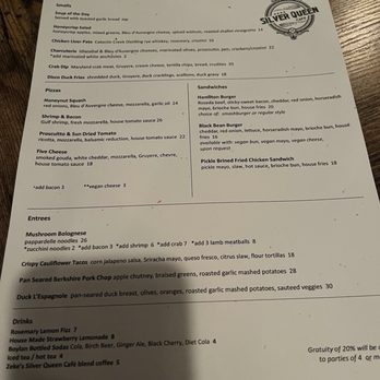 Silver Queen Cafe - Menu - Breakfast & Brunch Near Me - Baltimore, Maryland
