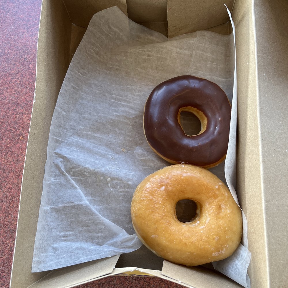 LaMar's Donuts and Coffee - Glazed donut and chocolate donut. The rest are already gone. - Donuts Near Me - Denver, Colorado LaMar's Donuts and Coffee - Glazed donut and chocolate donut. The rest are already gone. - Donuts Near Me - Denver, Colorado