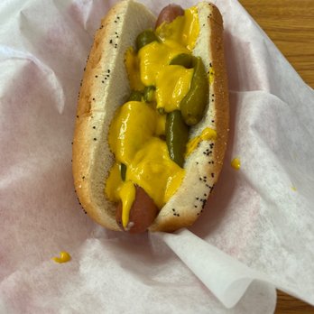 Chicagoland Hotdogs & More - As it should be extra mustard & sports peppers - Hot Dogs Near Me - Mesa, Arizona Chicagoland Hotdogs & More - As it should be extra mustard & sports peppers - Hot Dogs Near Me - Mesa, Arizona