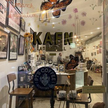 Kafn Coffee Bar - a butterfly on the window - Coffee & Tea Near Me - Glendale, California Kafn Coffee Bar - a butterfly on the window - Coffee & Tea Near Me - Glendale, California