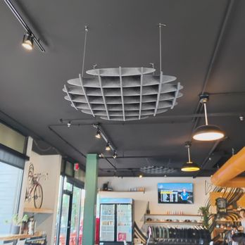 Upshot Coffee - The light practically screams... "GET A CROFFLE!!!" - Coffee & Tea Near Me - St. Louis, Missouri