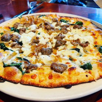 Blue Water - Sausage And Goat Cheese Pizza - Seafood Near Me - Grand Rapids, Michigan
