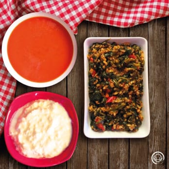Meal Box - Kıymalı Ispanak Oturtma ve Kaşarlı Domates Çorbası - Homemade Food Near Me - Istanbul, 34 Meal Box - Kıymalı Ispanak Oturtma ve Kaşarlı Domates Çorbası - Homemade Food Near Me - Istanbul, 34