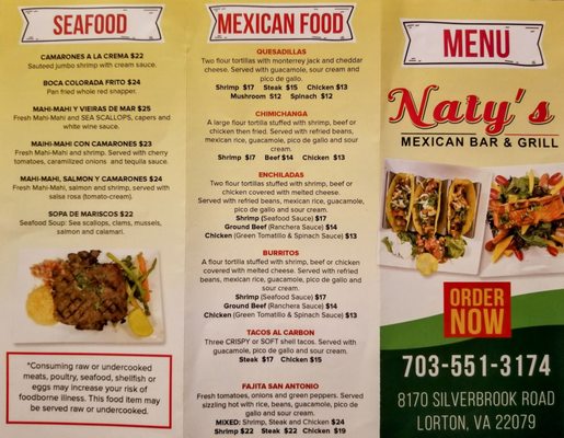 Menu photo 6 Naty’s Mexican Bar & Grill Lorton, VA Menu photo 6 Naty’s Mexican Bar & Grill Lorton, VA