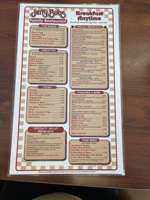 Menu photo 7 Jerry Bob's Family Restaurant Tucson, AZ Menu photo 7 Jerry Bob's Family Restaurant Tucson, AZ