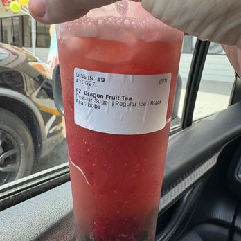 White Igloo - My order with strawberry added - Bubble Tea Near Me - Palm Harbor, Florida