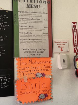Menu photo 1 El Michoacano Restaurant Huntington Park, CA Menu photo 1 El Michoacano Restaurant Huntington Park, CA