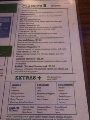 Menu photo 4 Billy Murphy's Irish Saloon Philadelphia, PA