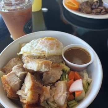 West Hill Deli - Pork belly bowl with a fried egg - New American Near Me - Auburn, Washington West Hill Deli - Pork belly bowl with a fried egg - New American Near Me - Auburn, Washington