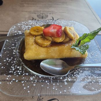 The Raintree Restaurant - Bananas foster crepe. Very good! - American Near Me - Saint Augustine, Florida