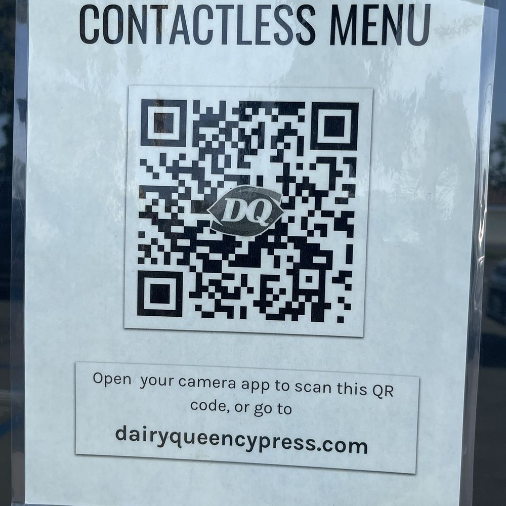 Dairy Queen - Thanks! Outside on the window. - Ice Cream & Frozen Yogurt Near Me - Cypress, California