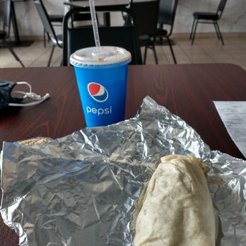 Dad's Coneys and Wraps Graceland - Loose Beef and Cheese Burrito Wrap with Diet Pepsi - Hot Dogs Near Me - Columbus, Ohio