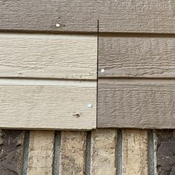 Baker Construction & Remodeling - Not painted. However the whole piece was supposed to be replaced