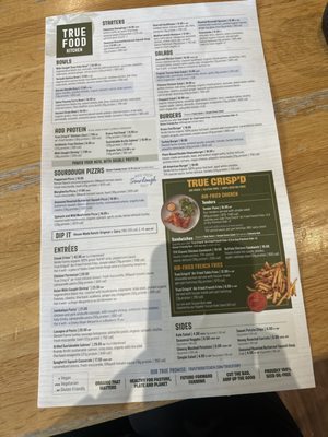 Menu photo 1 True Food Kitchen San Diego, CA Menu photo 1 True Food Kitchen San Diego, CA