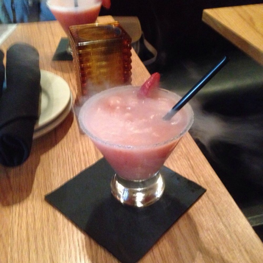 Peppersmash - Triple M!!!! Strawberry and pineapple vodka frozen with liquid nitrogen - New American Near Me - Plano, Texas Peppersmash - Triple M!!!! Strawberry and pineapple vodka frozen with liquid nitrogen - New American Near Me - Plano, Texas