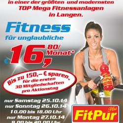 FitPur - Grosse Neueröffnung vom 25. - 27.10.2014