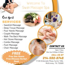 Swan Massage Spa - Walk-in & Appointment Welcome