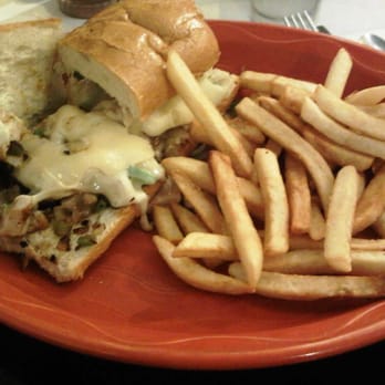 Christie's - chicken cheese steak sammie w/ fries - Breakfast & Brunch Near Me - Burlingame, California Christie's - chicken cheese steak sammie w/ fries - Breakfast & Brunch Near Me - Burlingame, California