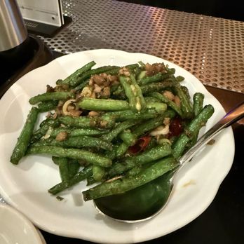 Paradise Dynasty - Stir-Fried French Bean with Minced Pork and Preserved Olive Vegetable - Chinese Near Me - Glendale, California Paradise Dynasty - Stir-Fried French Bean with Minced Pork and Preserved Olive Vegetable - Chinese Near Me - Glendale, California