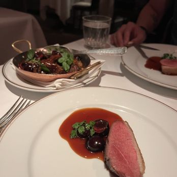 Le Coucou - Canette aux Canard et cerises - French Near Me - New York, New York Le Coucou - Canette aux Canard et cerises - French Near Me - New York, New York