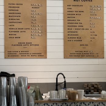 Scout Coffee - Menu as of Sept 2026 - Coffee & Tea Near Me - San Luis Obispo, California Scout Coffee - Menu as of Sept 2026 - Coffee & Tea Near Me - San Luis Obispo, California