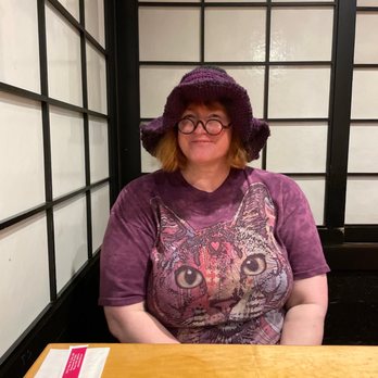 Sisters Korean Restaurant - Yours truly (in fabulous crazy cat-witch outfit) - Korean Near Me - Greenwood, Indiana