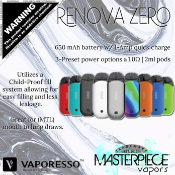 Masterpiece Alternatives - Renova pod system Zero by Vaporesso - Vape Shops Near Me - Detroit Lakes, Minnesota Masterpiece Alternatives - Renova pod system Zero by Vaporesso - Vape Shops Near Me - Detroit Lakes, Minnesota