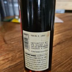 Binny's Beverage Depot - Back of bottle