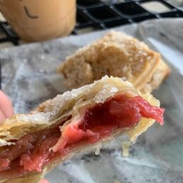 Strawberry rhubarb turnover Strawberry rhubarb turnover