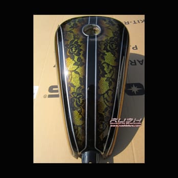 RUSH Motorcycle Collision Specialists - Bobber tank - Body Shops Near Me - Spring, Texas RUSH Motorcycle Collision Specialists - Bobber tank - Body Shops Near Me - Spring, Texas