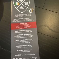 O'Nelly's Sports Pub & Grill - Menu