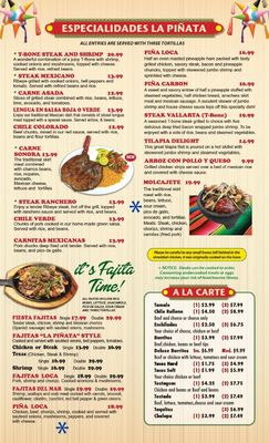 Menu photo 4 La Pinata Bar & Grill Kalamazoo, MI Menu photo 4 La Pinata Bar & Grill Kalamazoo, MI