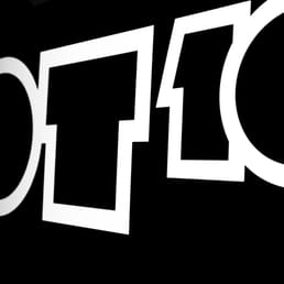 a close up of the word office