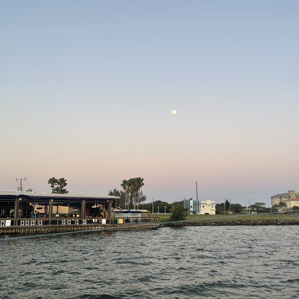 Squid Lips - View of the restaurant from the dock after dinner (: - Seafood Near Me - Cocoa Beach, Florida Squid Lips - View of the restaurant from the dock after dinner (: - Seafood Near Me - Cocoa Beach, Florida