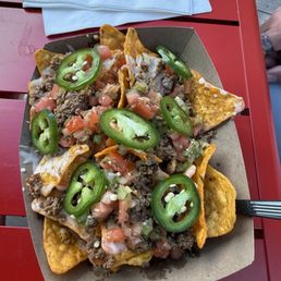 Sweet chili nachos