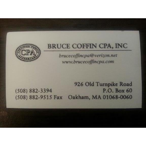 COFFIN BRUCE CPA Updated July 2024 Request Consultation 926 Old